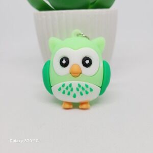 Cute Cartoon Green Owl Keychain Fashion Purse Charm‎ Bag Pendant Gift NWOT